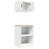 Garage Cabinets 2 pcs - White Engineered Wood | HipoMarket UK