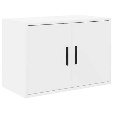 Garage Cabinets 2 pcs - White Engineered Wood | HipoMarket UK