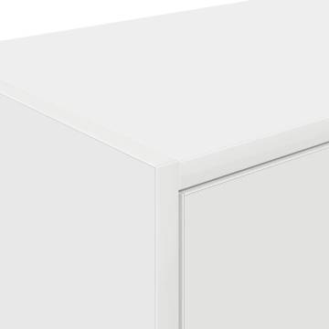 Garage Cabinets 2 pcs - White Engineered Wood | HipoMarket UK