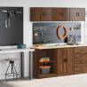 Garage Cabinets 2 pcs Brown Oak - Organize Your Tools