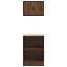 Garage Cabinets 2 pcs Brown Oak - Organize Your Tools