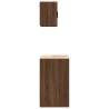 Garage Cabinets 2 pcs Brown Oak - Organize Your Tools