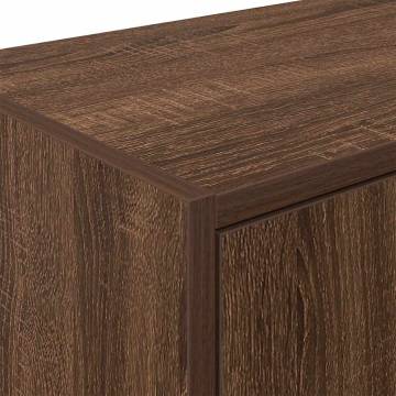 Garage Cabinets 2 pcs Brown Oak - Organize Your Tools