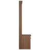 Stylish Hall Tree SANDENS 45x40x159.5 cm Solid Wood Pine