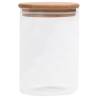 Storage Glass Jars with Bamboo Lid - 4 pcs 800 ml | HipoMarket