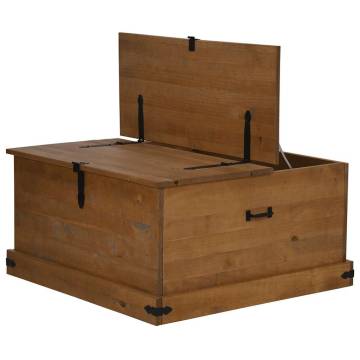 Storage Chest HALDEN - Solid Wood Pine 91x91x47 cm