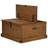 Storage Chest HALDEN - Solid Wood Pine 91x91x47 cm