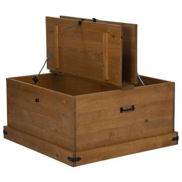 Storage Chest HALDEN - Solid Wood Pine 91x91x47 cm