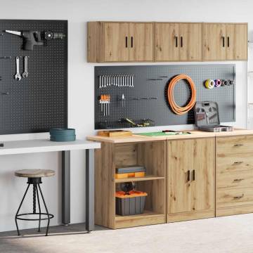 Garage Cabinets 2 pcs Artisan Oak - Durable Storage Solution