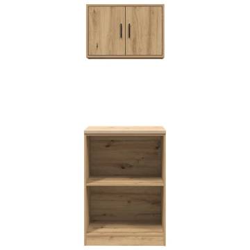 Garage Cabinets 2 pcs Artisan Oak - Durable Storage Solution