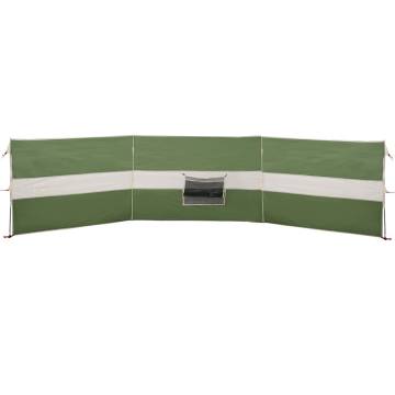 Camping Windbreak Green 490x123 cm | Waterproof & Portable