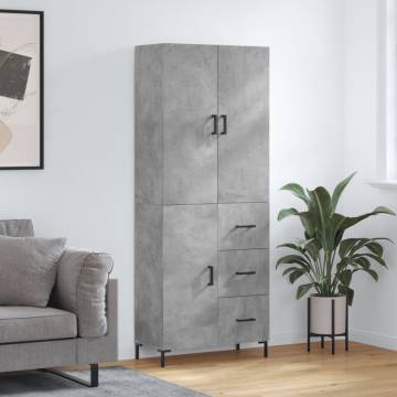 Highboard Concrete Grey | Stylish Storage Solution | HipoMarket