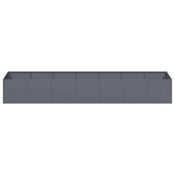 Stylish Anthracite Planter 280x80x40 cm | Durable Steel Design