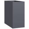 Stylish Anthracite Steel Planter - 40x80x80 cm | HipoMarket UK