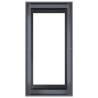 Stylish Anthracite Steel Planter - 40x80x80 cm | HipoMarket UK