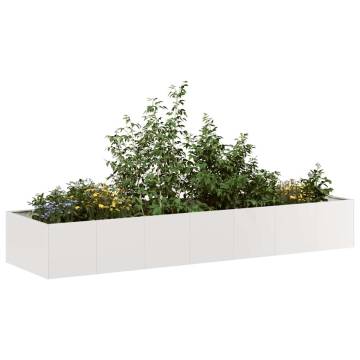 Stylish Stainless Steel Planter 280x80x40 cm for Gardens & Patios