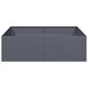 Stylish Anthracite Steel Planter 100x100x30 cm | HipoMarket