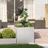 Stylish Stainless Steel Planter 80x80x80 cm for Outdoor Spaces