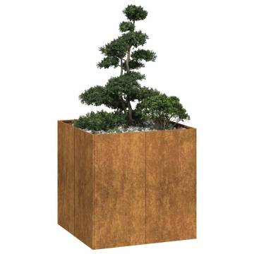 Planter Rusty 80x80x80 cm | Weathering Steel | HipoMarket