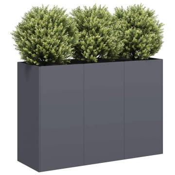 Stylish Anthracite Planter - Cold-rolled Steel | Hipomarket