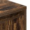 Bedside Cabinet with LED Lights - Smoked Oak | HipoMarket