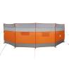 Camping Windbreak Grey & Orange 510x153 cm - Waterproof Barrier