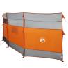 Camping Windbreak Grey & Orange 510x153 cm - Waterproof Barrier