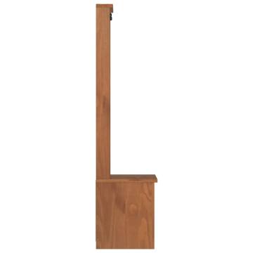 Stylish Hall Tree SANDENS | Solid Wood Pine Storage Solution