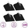 100 pcs Anti-slip Black Velvet Clothes Hanger Set