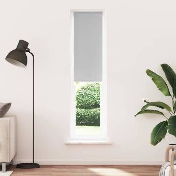 Light Grey Blackout Roller Blind 40x230 cm - Durable & Stylish