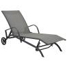 Sun Lounger Steel and Textilene Quantity in Package 1 