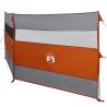 Camping Windbreak Grey & Orange 340x130 cm - Waterproof Barrier