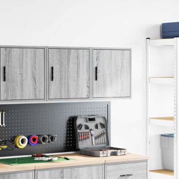 Garage Wall Cabinets - 2 pcs Grey Sonoma Engineered Wood