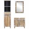 3 Piece Bathroom Furniture Set - Solid Wood Mango