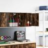 Garage Wall Cabinets - 2 pcs Smoked Oak Engineered Wood