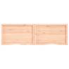 Untreated Solid Wood Bathroom Countertop 180x50cm - Hipomarket