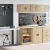  Garage Cabinets 2 pcs Sonoma Oak Engineered Wood Colour sonoma oak Size 60 x 51 x 85 cm Quantity in Package 1 Model 2 shelves 