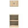 Garage Cabinets 2 pcs Sonoma Oak Engineered Wood | HipoMarket