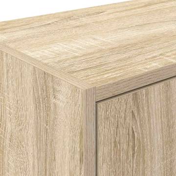 Garage Cabinets 2 pcs Sonoma Oak Engineered Wood | HipoMarket