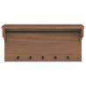 Wall-Mounted Coat Rack SANDNES - Solid Pinewood Elegance