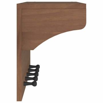 Wall-Mounted Coat Rack SANDNES - Solid Pinewood Elegance