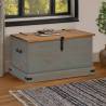  Storage Chest HALDEN Grey 91x48x47 cm Solid Wood Pine Colour grey Quantity in Package 1 