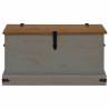 Storage Chest HALDEN Grey - Solid Pine Wood | 91x48x47 cm