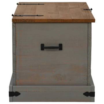 Storage Chest HALDEN Grey - Solid Pine Wood | 91x48x47 cm