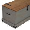 Storage Chest HALDEN Grey - Solid Pine Wood | 91x48x47 cm