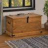 HALDEN Storage Chest - 91x48x47 cm Solid Pine Wood