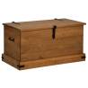 HALDEN Storage Chest - 91x48x47 cm Solid Pine Wood