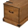 HALDEN Storage Chest - 91x48x47 cm Solid Pine Wood