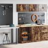  Garage Cabinets 2 pcs Smoked Oak Engineered Wood Colour smoked oak Size 60 x 51 x 85 cm Quantity in Package 1 Model 2 shelves 