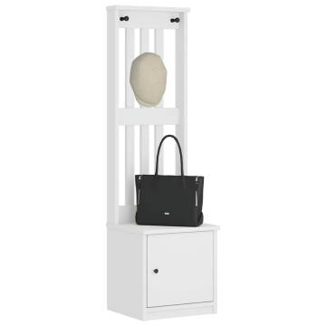 Hall Tree SANDENS White - Stylish & Functional Storage Unit